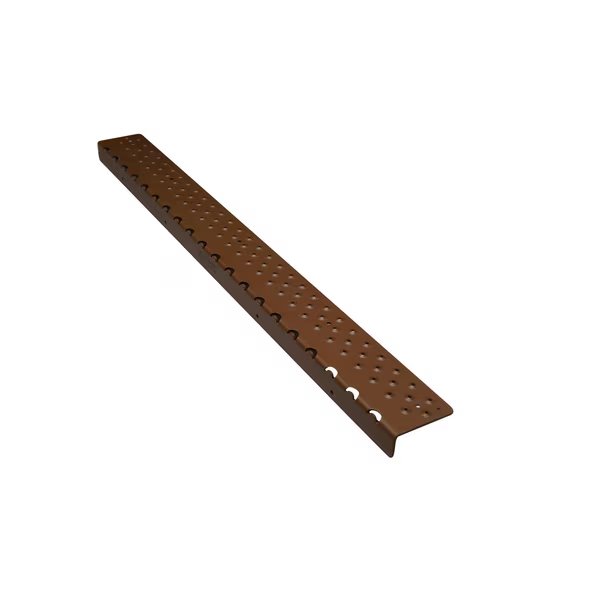 Non-Slip Aluminum Nosing, 30in x 2.75in, Brown, incl. screws, Handi Treads, Mfr#: NSN122730BRT